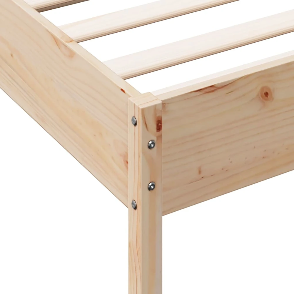 Lovos rėmas su be čiužinio, 75x190cm, pušies masyvas