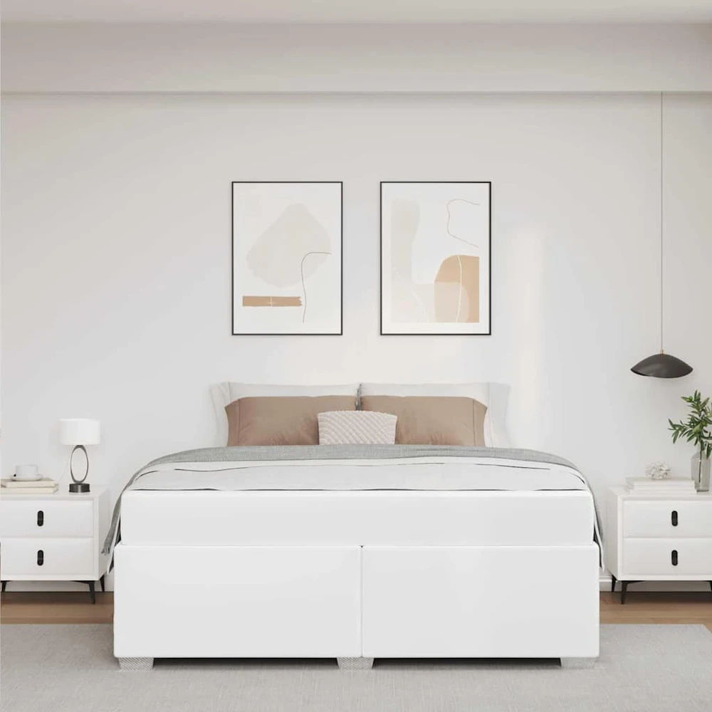 Lovos rėmas Balta 160 x 200 cm audinys