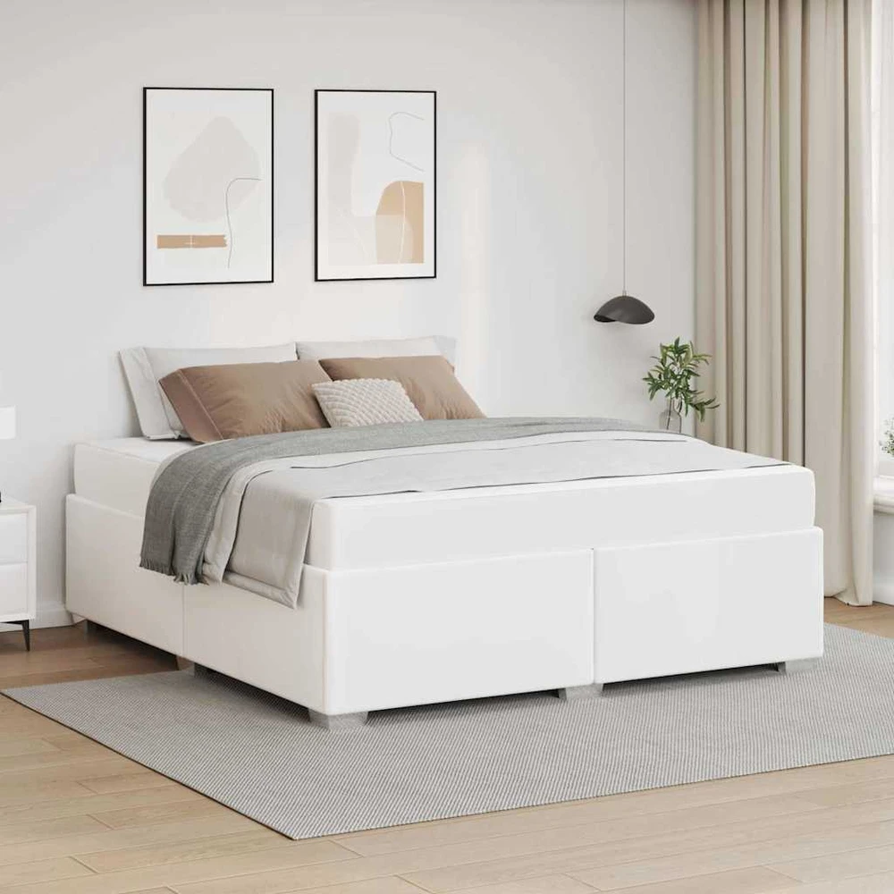 Lovos rėmas Balta 160 x 200 cm audinys