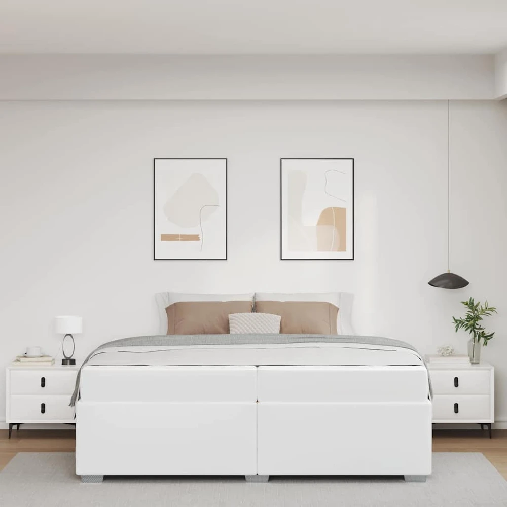 Lovos rėmas Balta 200 x 200 cm audinys
