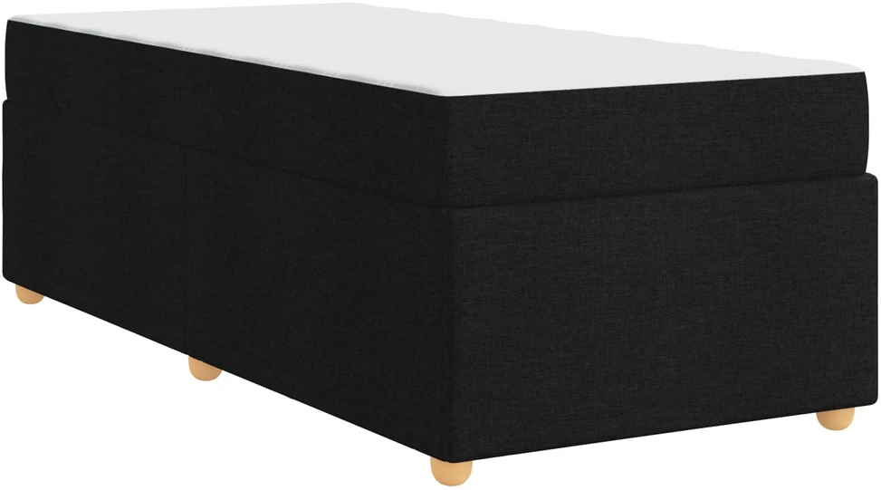 Lova Lovos rėmas su čiužiniu Juoda 100 x 200 cm audinys