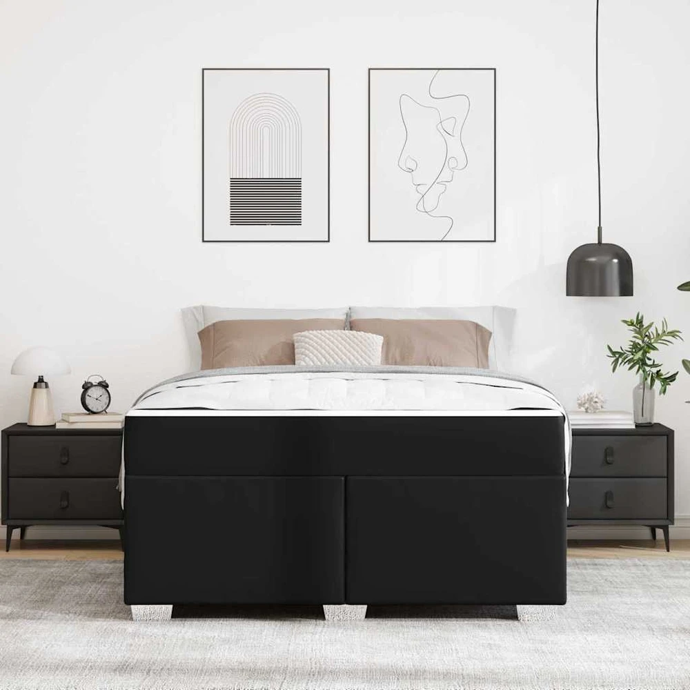 Lovos rėmas Juoda 140 x 200 cm audinys