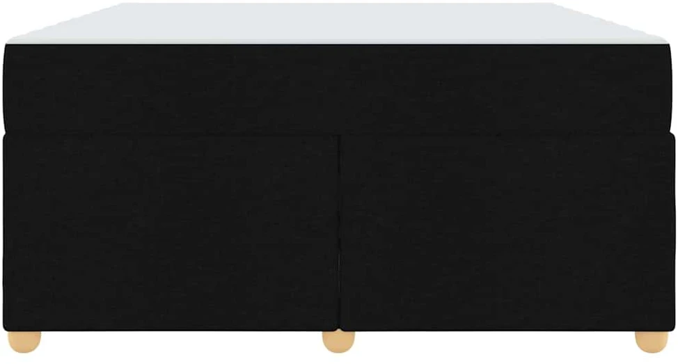 Lovos rėmas su čiužiniu Juoda 140 x 200 cm audinys