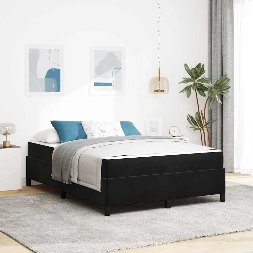 Lovos rėmas Juoda 160 x 200 cm audinys