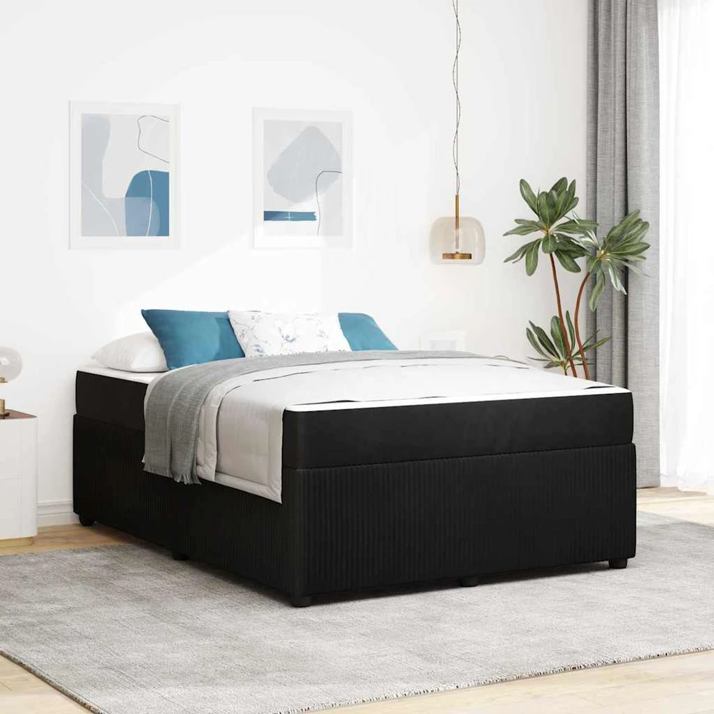 Lovos rėmas Juoda 160 x 200 cm audinys