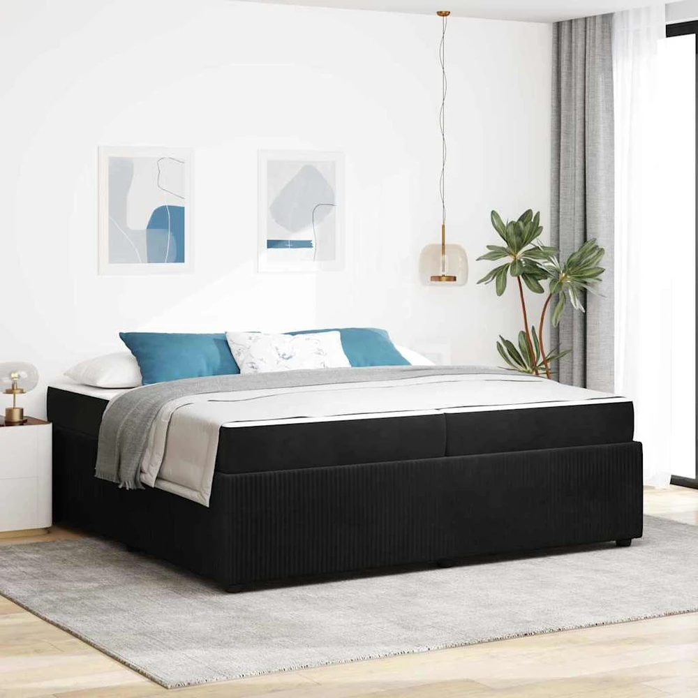 Lovos rėmas Juoda 200 x 200 cm audinys