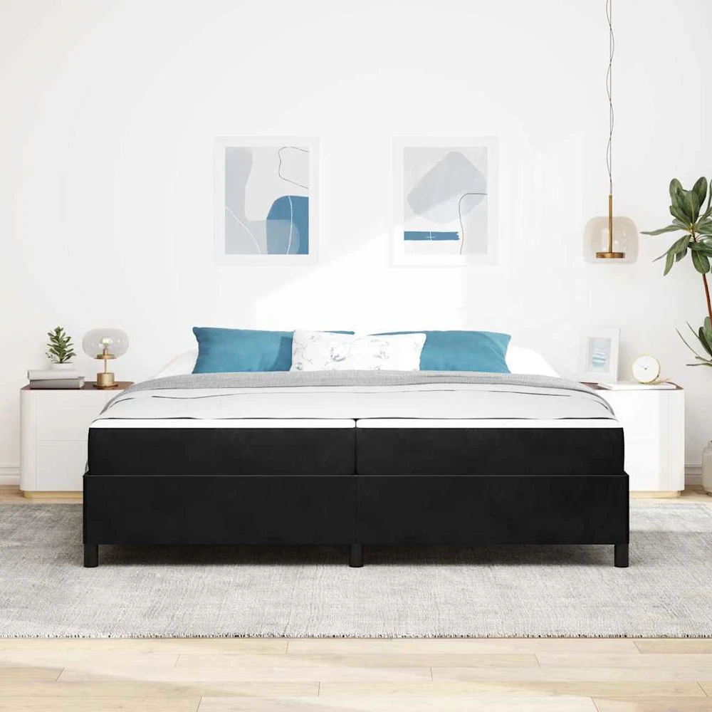Lovos rėmas Juoda 200 x 200 cm audinys