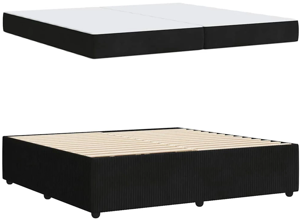 Lovos rėmas Juoda 200 x 200 cm audinys