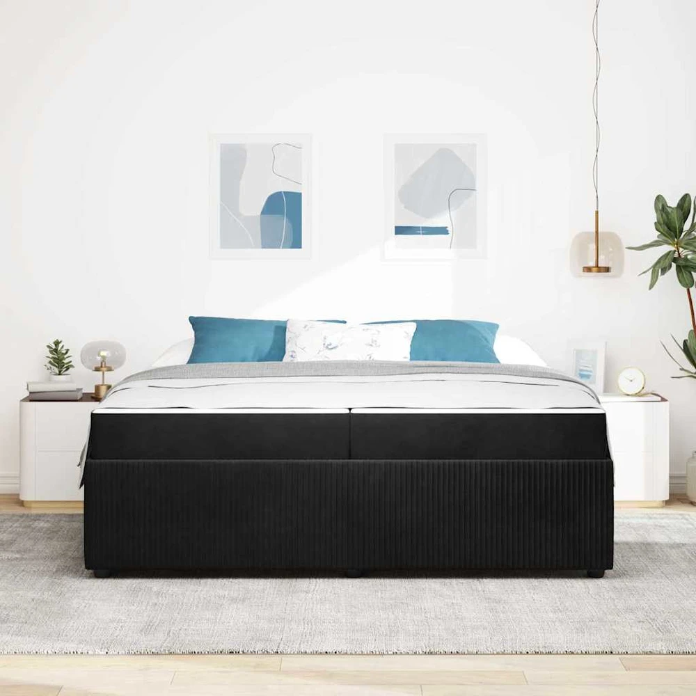 Lovos rėmas Juoda 200 x 200 cm audinys