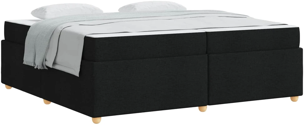 Lovos rėmas su čiužiniu Juoda 200 x 200 cm audinys