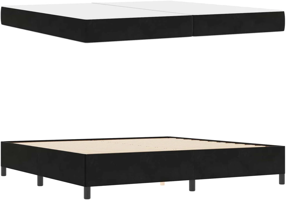 Lovos rėmas Juoda 200 x 200 cm audinys