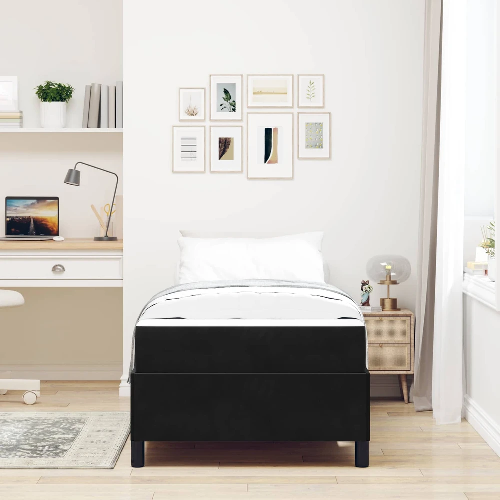 Lova Lovos rėmas Juoda 80 x 200 cm audinys