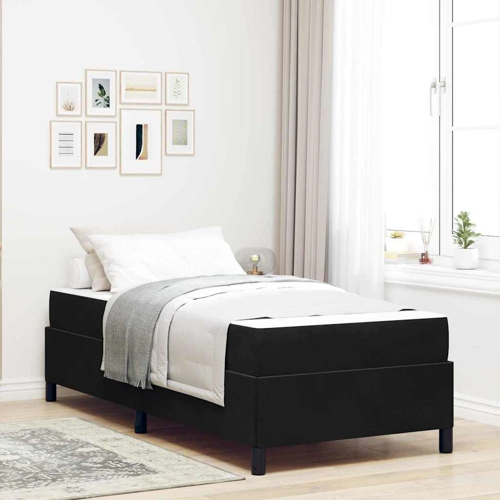 Lova Lovos rėmas Juoda 90 x 190 cm audinys