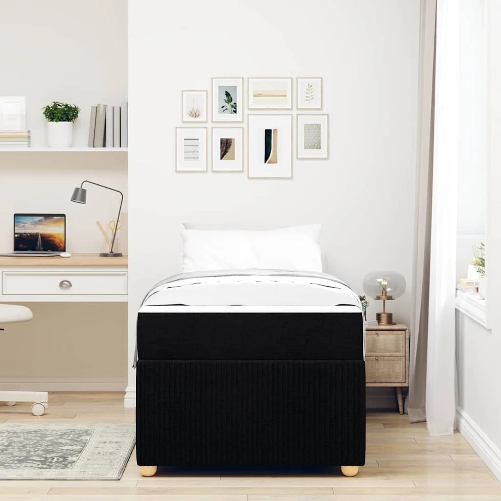 Lova Lovos rėmas Juoda 90 x 190 cm audinys