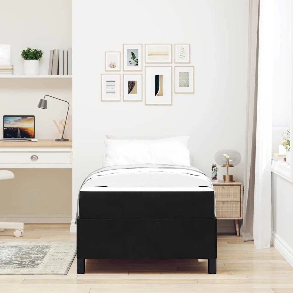 Lova Lovos rėmas Juoda 90 x 190 cm audinys
