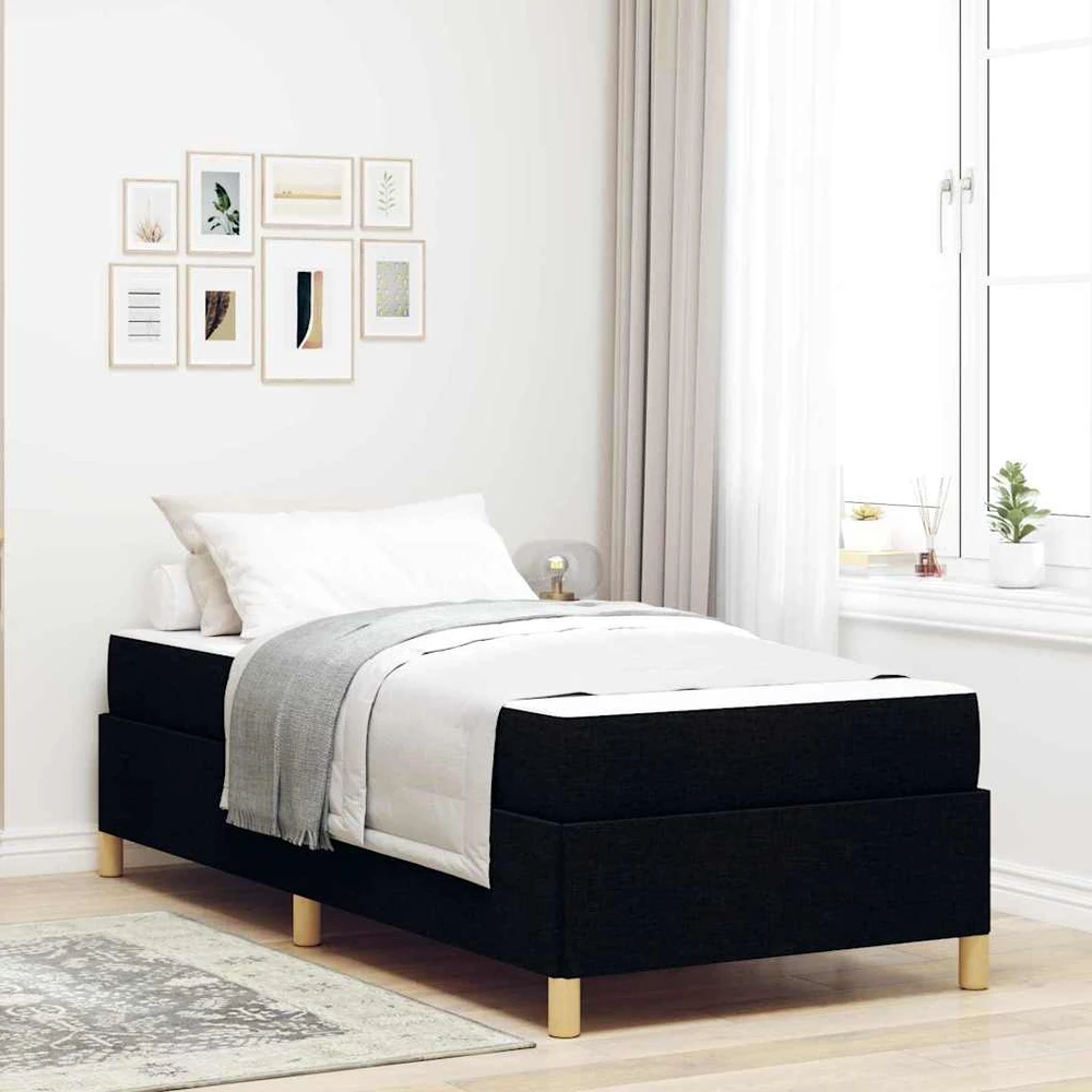 Lova Lovos rėmas Juoda 90 x 200 cm audinys