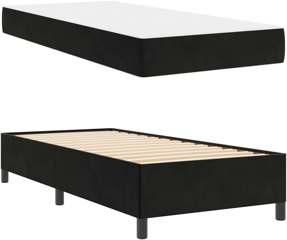 Lova Lovos rėmas Juoda 90 x 200 cm audinys