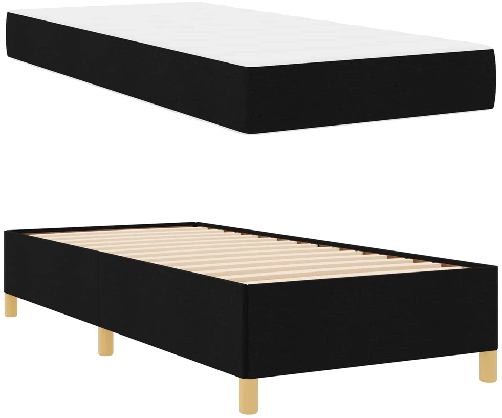 Lova Lovos rėmas Juoda 90 x 200 cm audinys