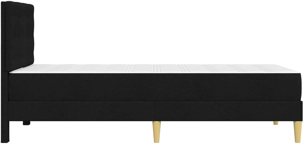 Lova Lovos rėmas su čiužiniu Juoda 100 x 200 cm Audinys