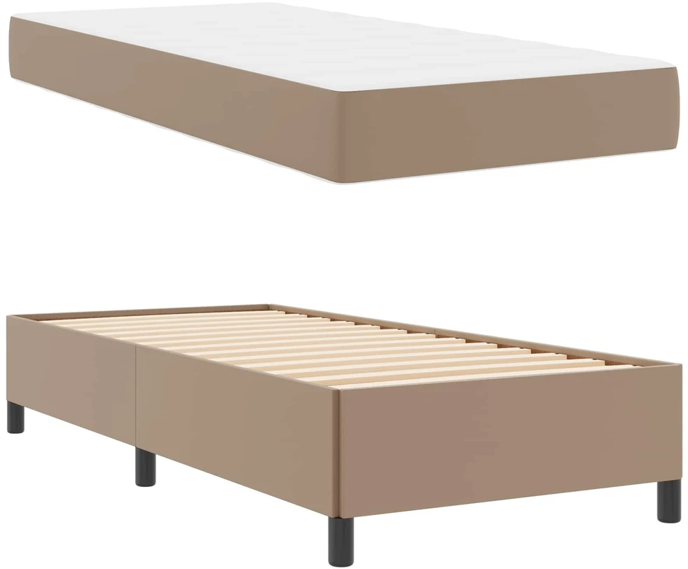 Lova Lovos rėmas su čiužiniu Kapučino 80 x 200 cm audinys