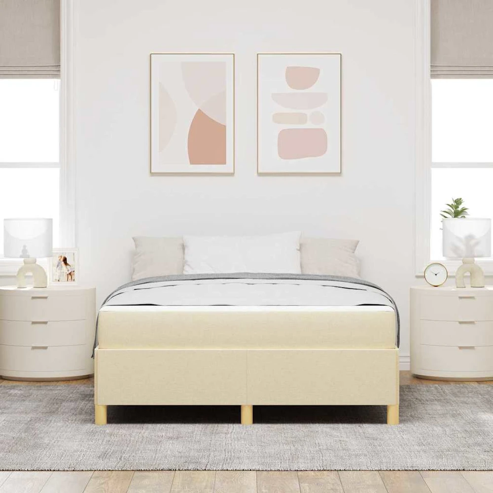 Lovos rėmas Kreminė 160 x 200 cm audinys