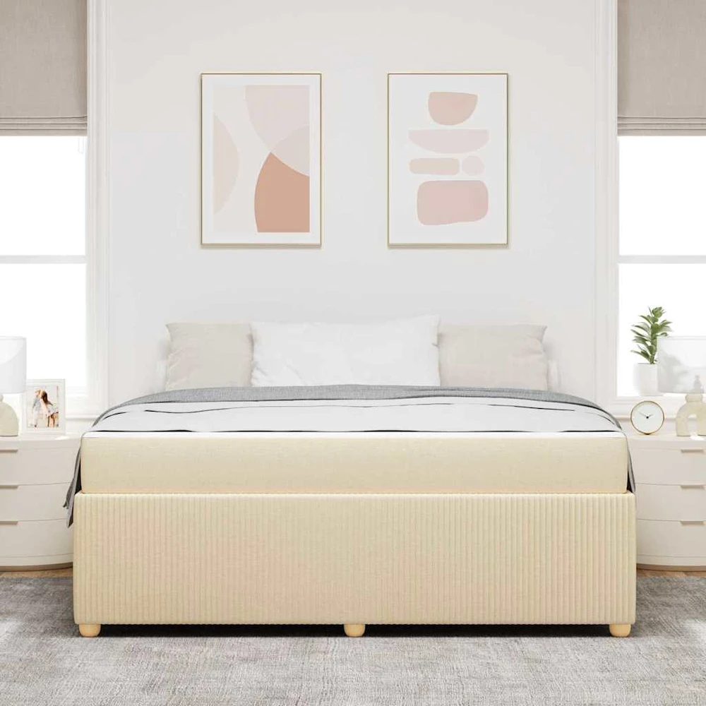 Lovos rėmas Kreminė 180 x 200 cm audinys
