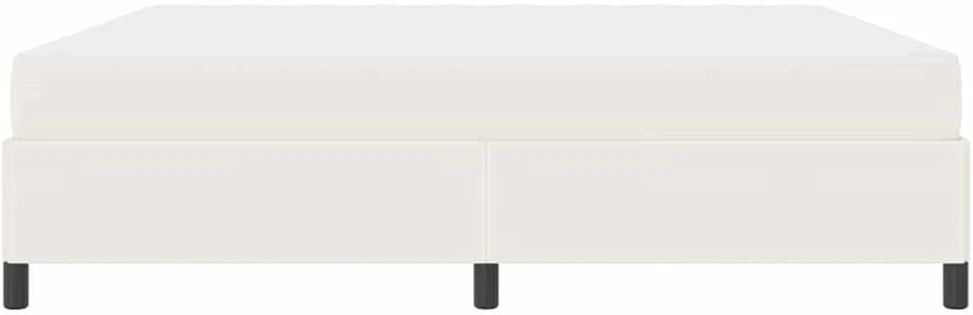 Lovos rėmas su čiužiniu Kreminė 200 x 200 cm audinys