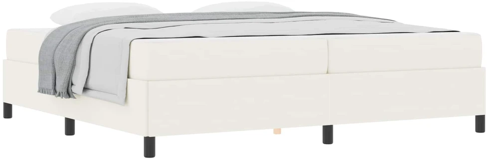 Lovos rėmas su čiužiniu Kreminė 200 x 200 cm audinys