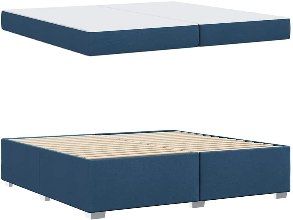 Lovos rėmas su čiužiniu Mėlyna 200 x 200 cm audinys