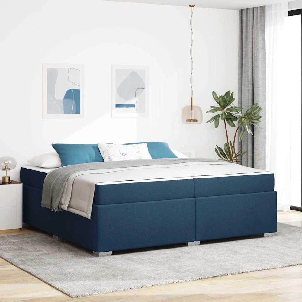 Lovos rėmas su čiužiniu Mėlyna 200 x 200 cm audinys
