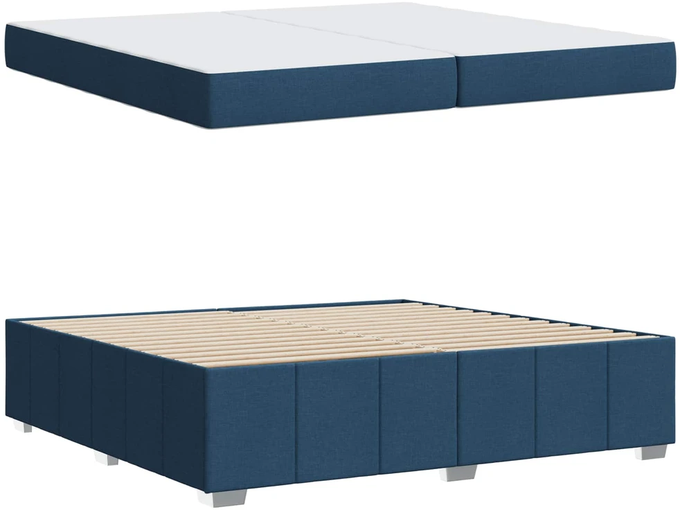 Lovos rėmas su čiužiniu Mėlyna 200 x 200 cm audinys