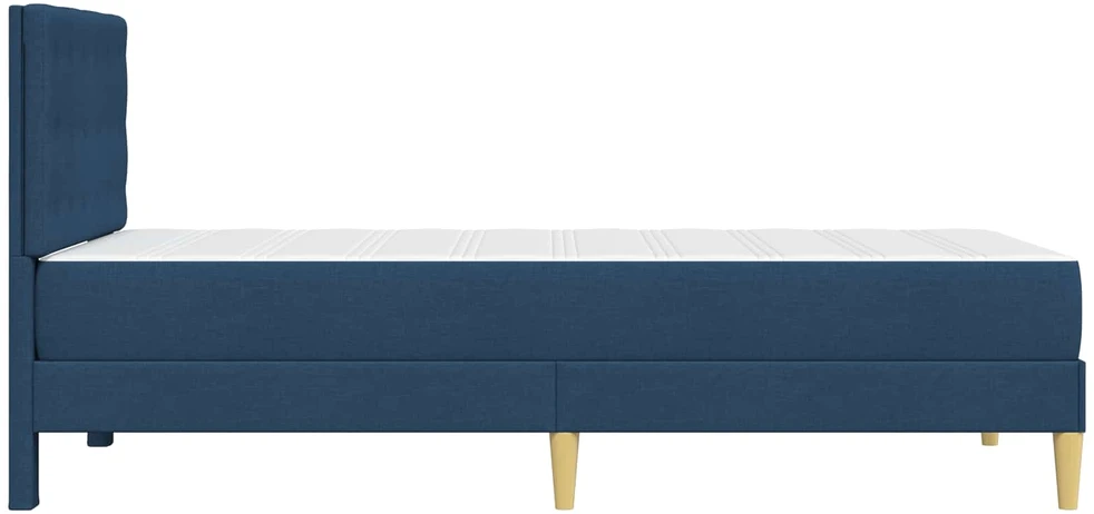 Lovos rėmas su čiužiniu Mėlyna 90 x 190 cm Audinys