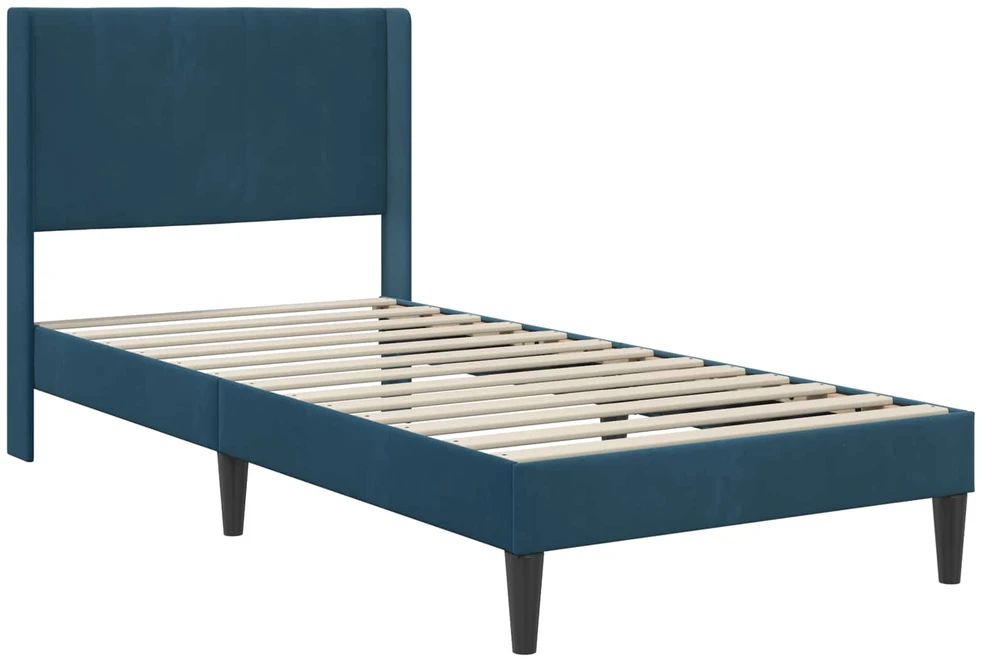 Čiužinys Lovos rėmas su čiužiniu Mėlyna 90 x 200 cm Aksomas