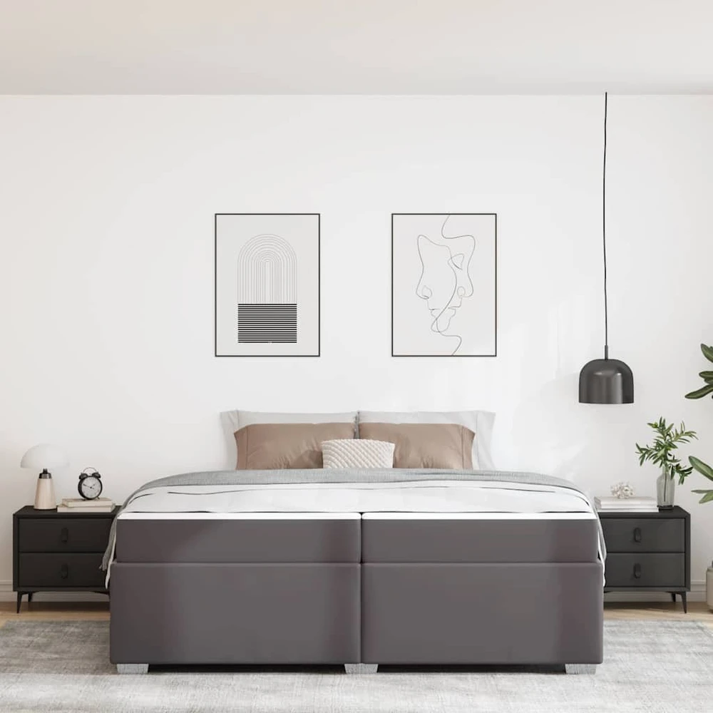 Lovos rėmas Pilka 200 x 200 cm audinys