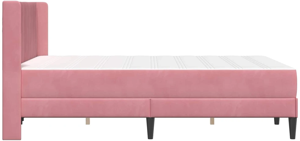 Čiužinys Lovos rėmas su čiužiniu Rožinė 140 x 190 cm Aksomas