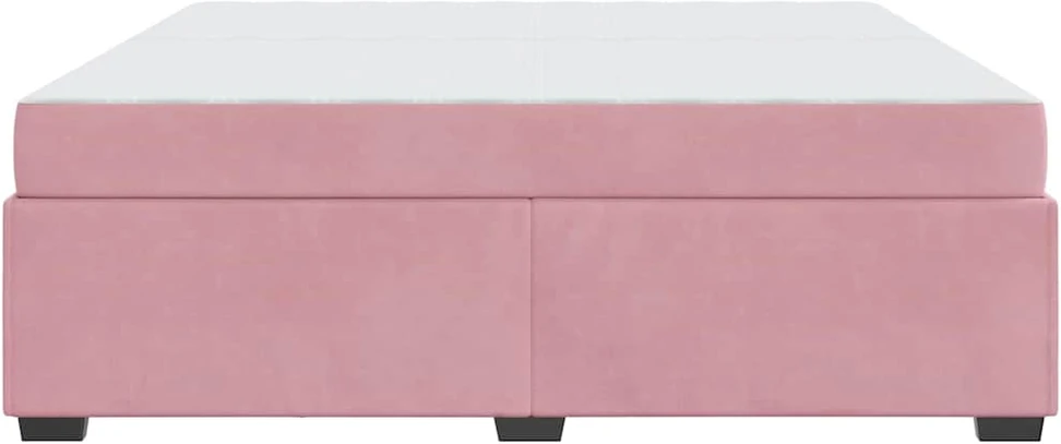 Lovos rėmas su čiužiniu Rožinė 200 x 200 cm audinys