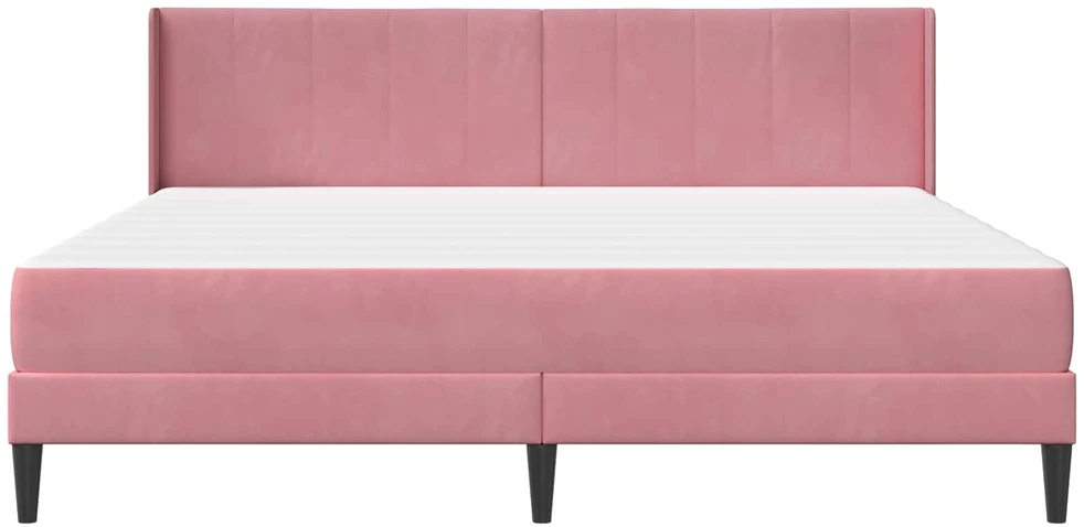 Čiužinys Lovos rėmas su čiužiniu Rožinė 200 x 200 cm Aksomas