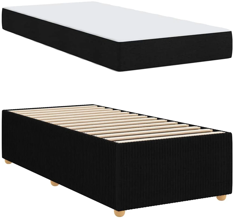 Lova Lovos rėmas Juoda 90 x 200 cm audinys