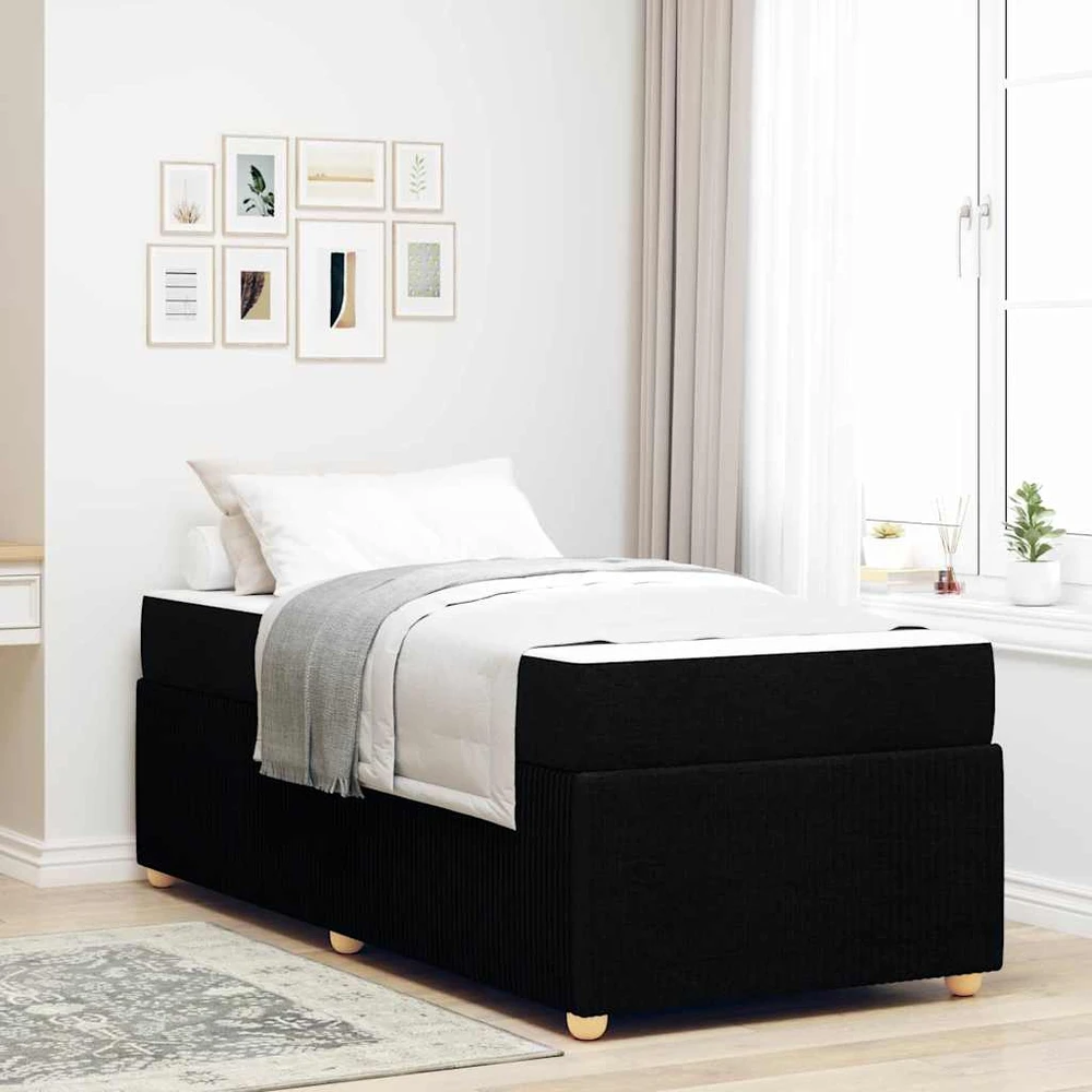 Lova Lovos rėmas Juoda 90 x 200 cm audinys