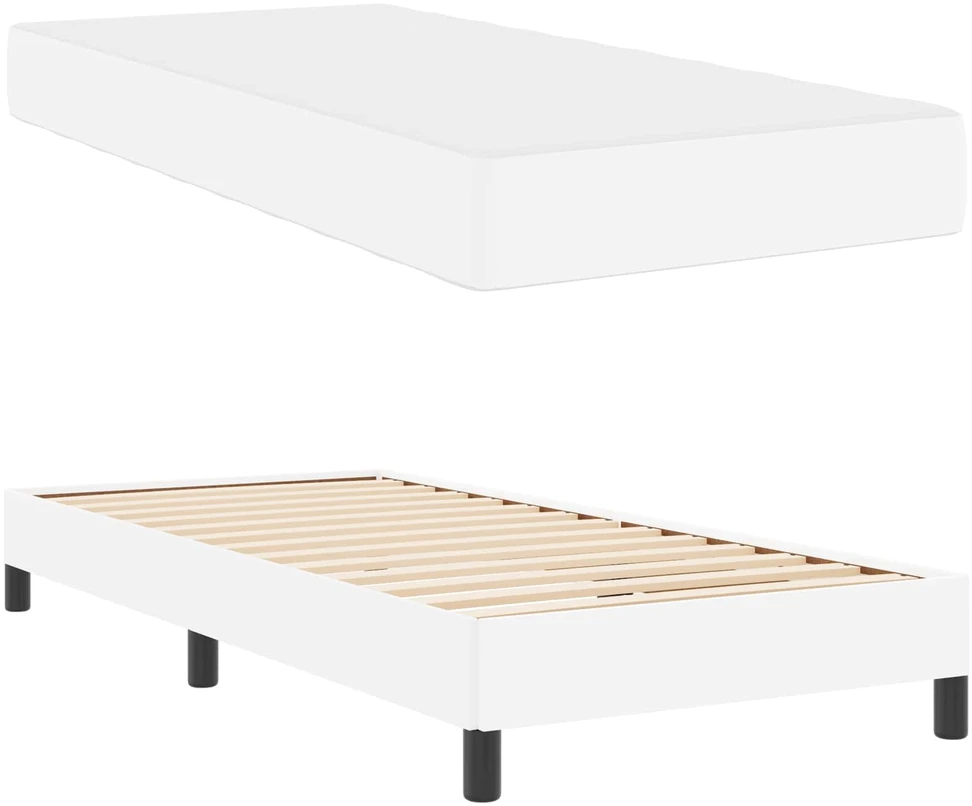 Lova Lovos rėmas su čiužiniu Švari balta 80 x 200 cm audinys