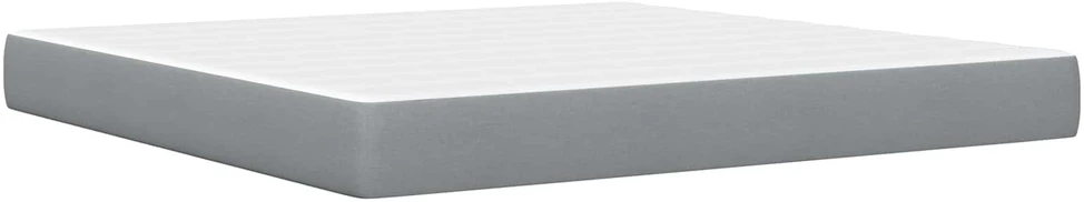 Lovos rėmas su čiužiniu Šviesiai pilka 180 x 200 cm Audinys