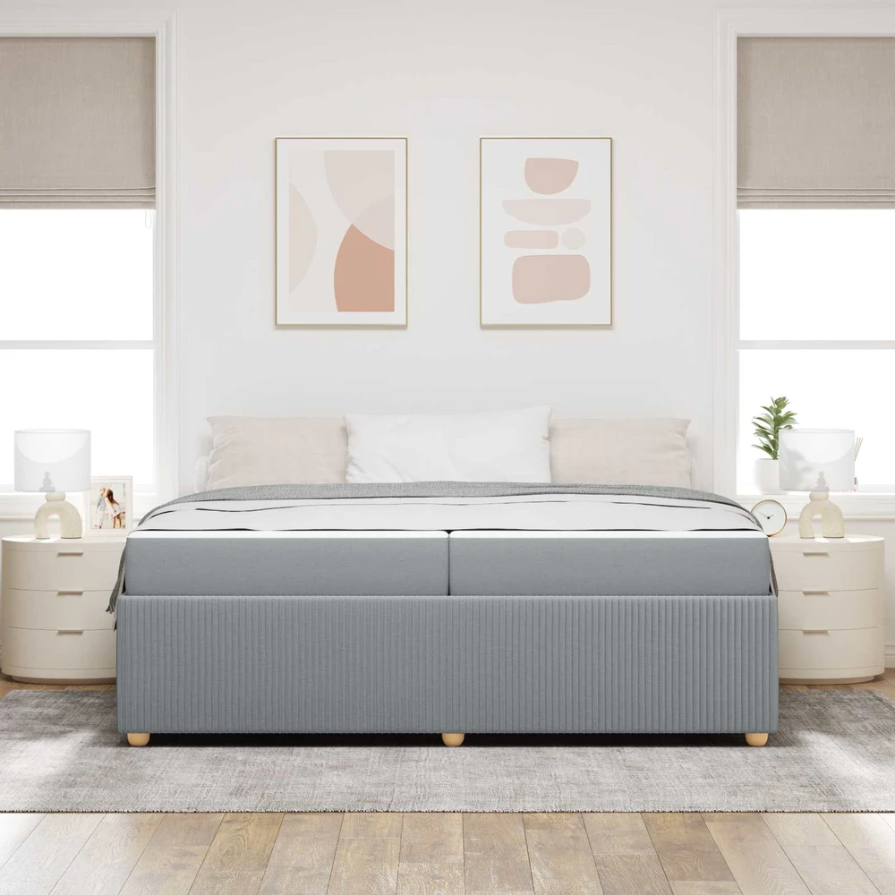 Lovos rėmas Šviesiai pilka 200 x 200 cm audinys