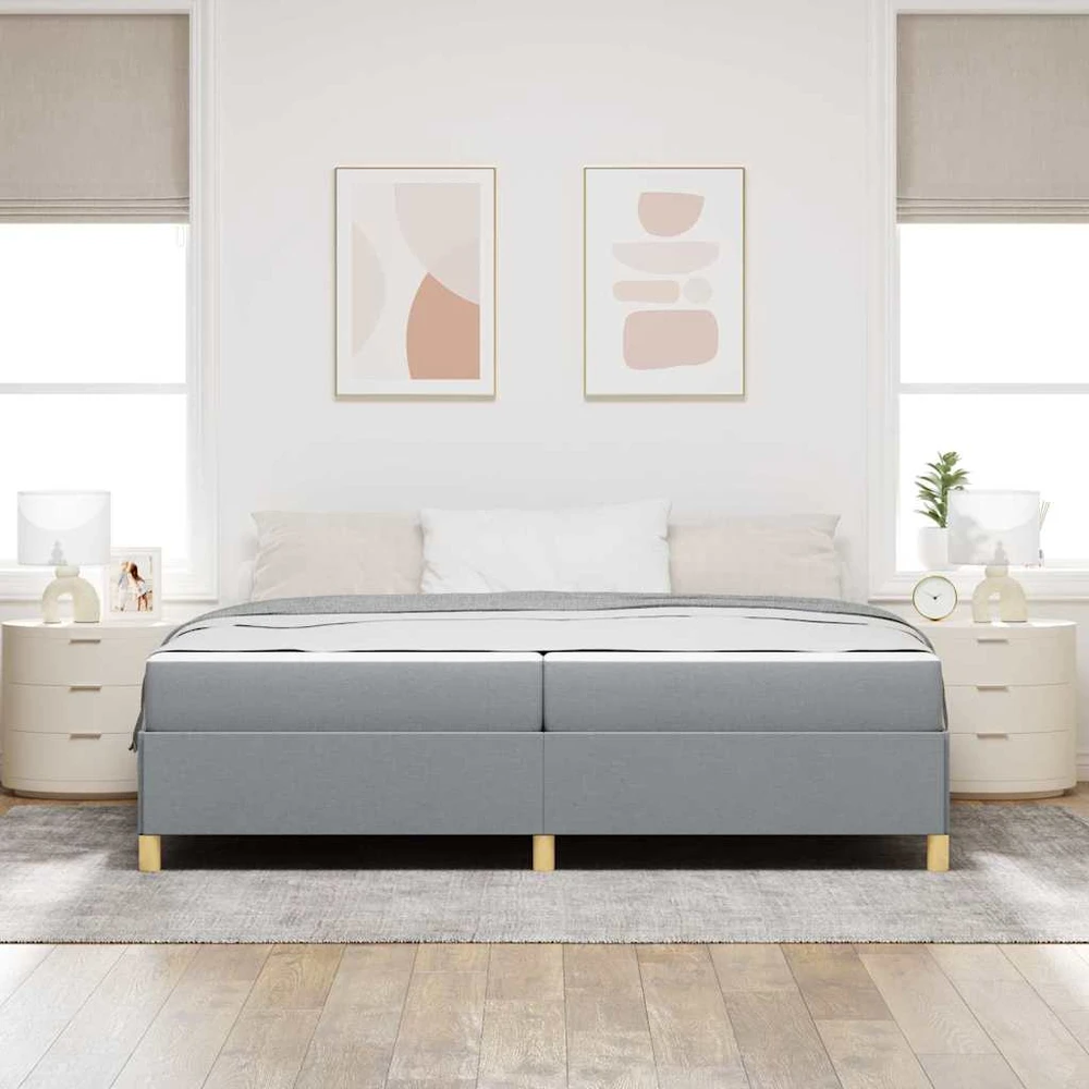 Lovos rėmas Šviesiai pilka 200 x 200 cm audinys