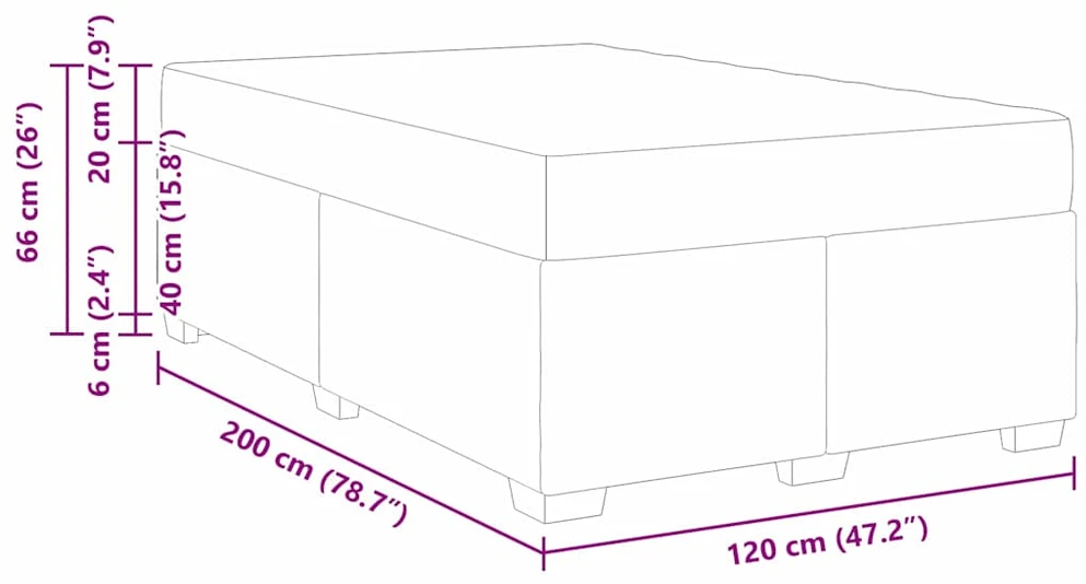 Lova Lovos rėmas su čiužiniu Tamsiai mėlyna 120 x 200 cm audinys