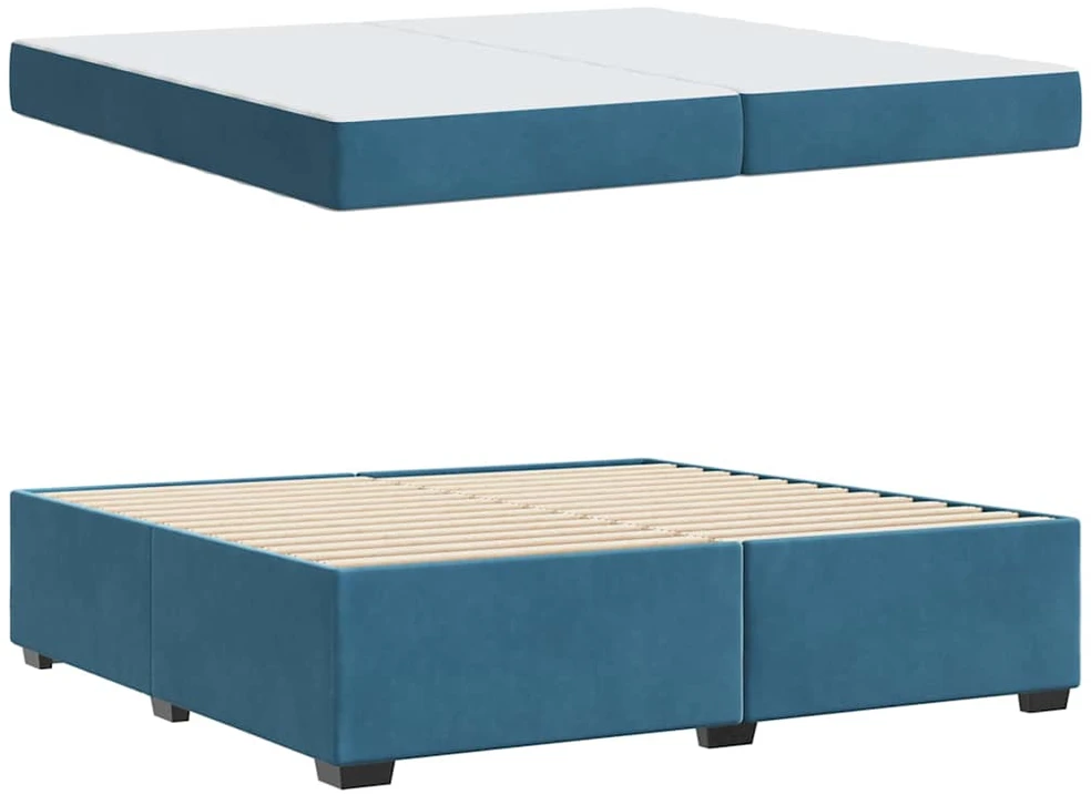 Lovos rėmas su čiužiniu Tamsiai mėlyna 200 x 200 cm audinys