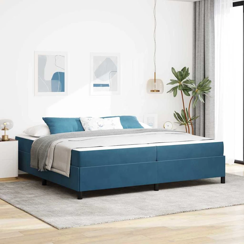 Lovos rėmas Tamsiai mėlyna 200 x 200 cm audinys