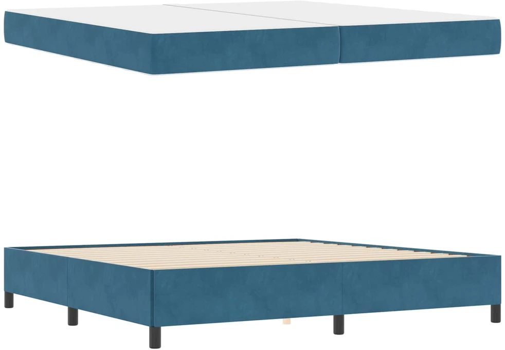 Lovos rėmas Tamsiai mėlyna 200 x 200 cm audinys