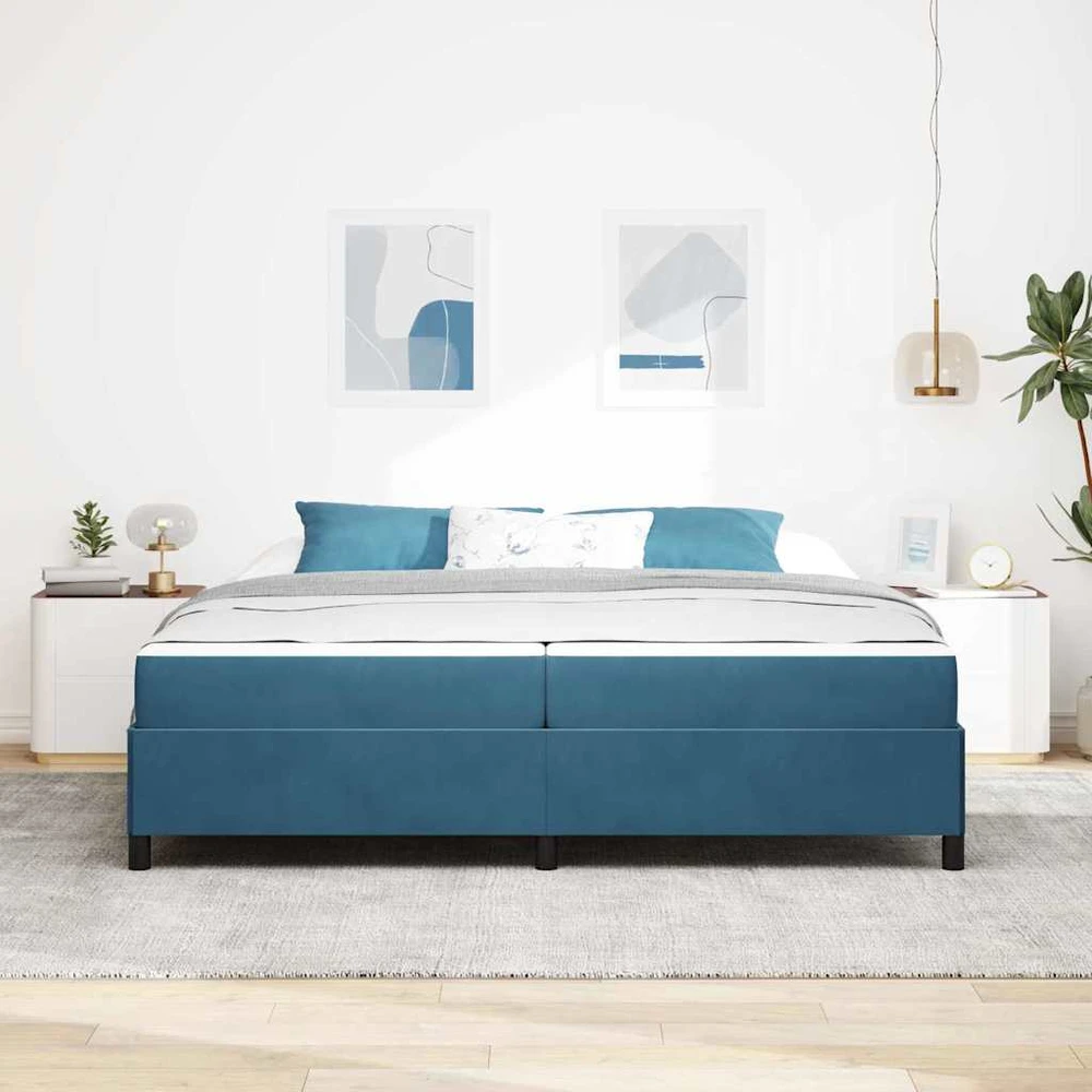 Lovos rėmas Tamsiai mėlyna 200 x 200 cm audinys