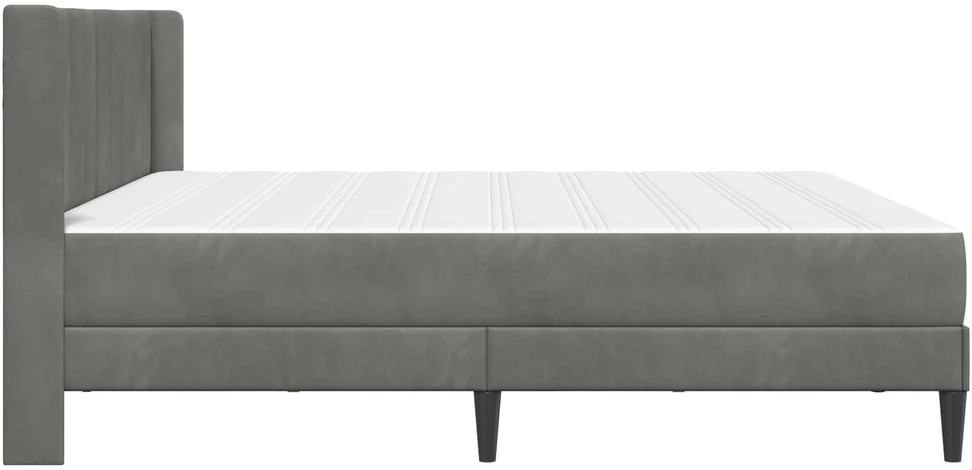 Lovos rėmas su čiužiniu 2 pcs Tamsiai pilka 180 x 200 cm