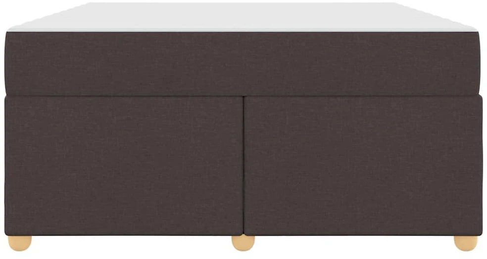 Lovos rėmas su čiužiniu Tamsiai rudas 160 x 200 cm audinys